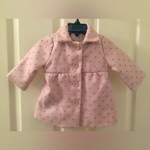 Baby Gap Girls Pink Star Print Button Front Lined Coat babyGap Size 0-6 Months